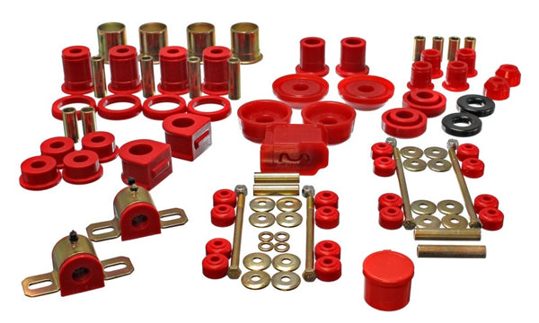 Energy Suspension 93-02 Chevrolet Camaro Red Hyper-flex Master Bushing Set - 3.18130R for 1993-2002 Chevrolet Camaro - front 