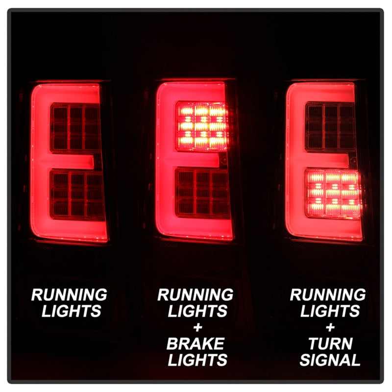 Spyder Jeep Grand Cherokee 05-06 Version 2 Light Bar LED Tail Lights - Chrome - 5085832