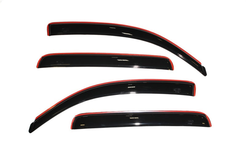 AVS 05-15 Toyota Tacoma Double Cab Ventvisor In-Channel Front &amp; Rear Window Deflectors 4pc - Smoke