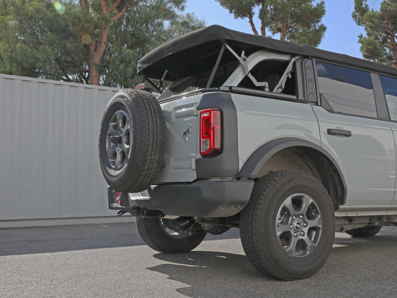 aFe Apollo GT 3in 409 SS Cat-Back Exhaust 2021 Ford Bronco L4-2.3L (t)/V6-2.7L (tt) w/ Black Tip - 49-43136-B