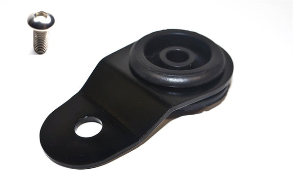 Torque Solution Radiator Mount w/ Insert ( Black ) : Mitsubishi Evolution 7/8/9 - TS-EV-009I for 2005-2006 Mitsubishi Lancer