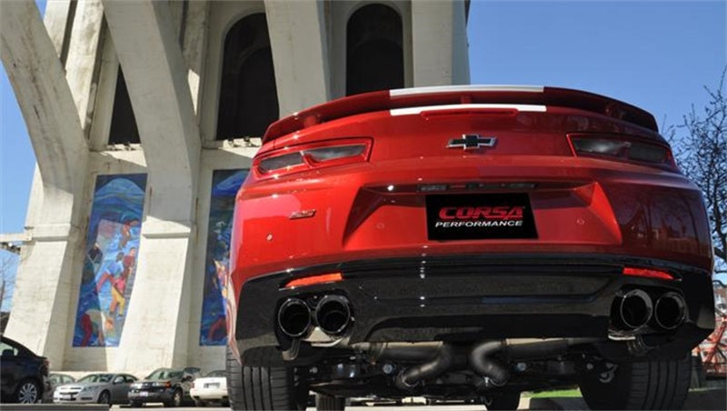 Corsa 2016 Chevrolet Camaro SS 6.2L V8 2.75in Black Sport Axle-Back Exhaust - 14786BLK