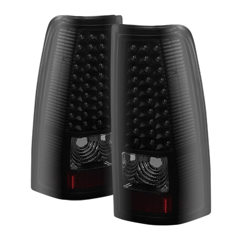 Xtune Chevy Silverado 1500/2500/3500 99-02 LED Tail Lights Black Smoke ALT-ON-CS99-LED-BSM - 5081131