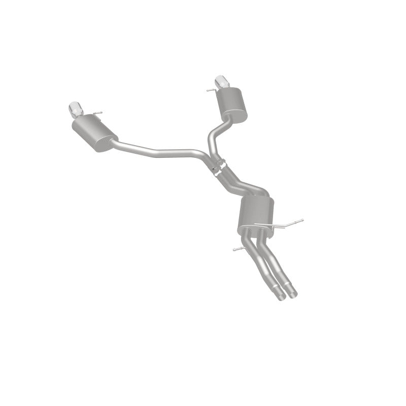 MagnaFlow Sys C/B 12-15 Audi A6 / A7 3.0L V6 SS 2.5in Dual Split Rear Ext 4in Tips - 19159