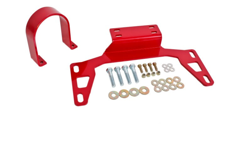 BMR 11-14 S197 Mustang Front Driveshaft Safety Loop - Red - DSL017R