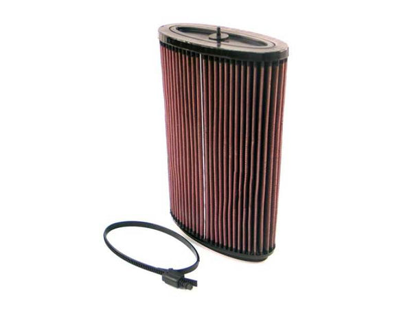 K&N 05-06 Porsche Boxster 2.7L-F6/3.2L-F6 Drop In Air Filter - E-2295 for 2004-2012 Porsche Boxster - front view