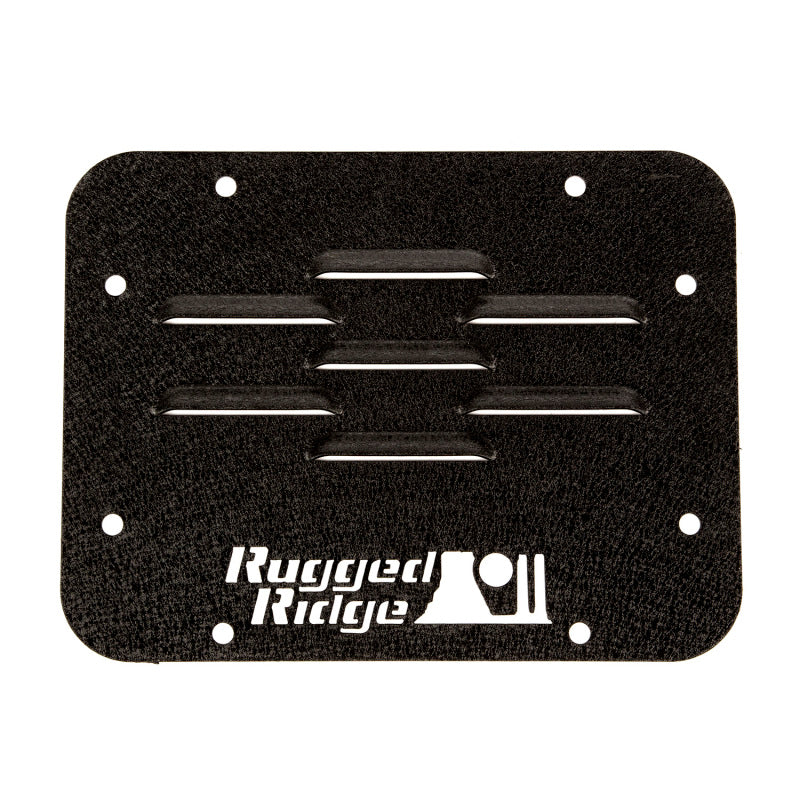 Rugged Ridge Tire Carrier Delete Plate 07-18 Jeep Wrangler JK - 11586.10 for 2007-2018 Jeep Wrangler - front view