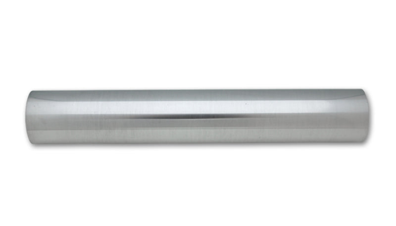 Vibrant 2in O.D. Universal Aluminum Tubing (18in long Straight Pipe) - Polished - 2885