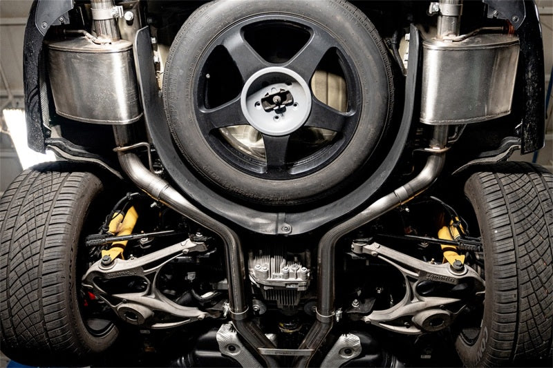 Corsa 21-22 Dodge Durango SRT Hellcat Cat-Back 2.75in Dual Rear Exit Sport 4.5in Black PVD Tips - 21195BLK