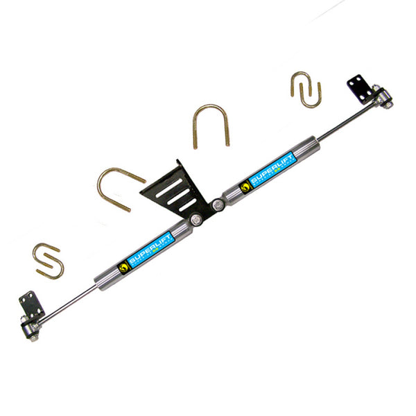 Superlift 07-18 Jeep Wrangler JK High Clearance Dual Steering Stabil. Kit- SR SS by Bilstein (Gas) - 92105 for 2007-2018 Jeep