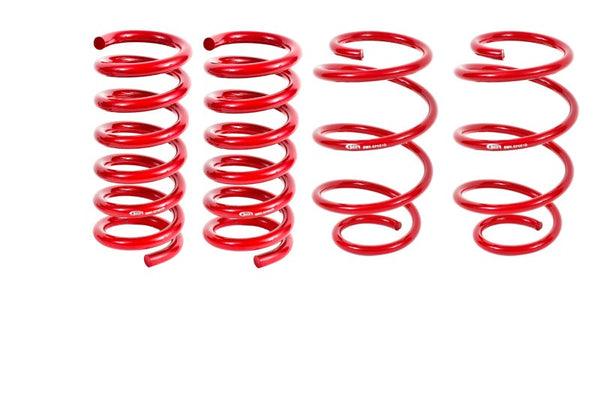 BMR 15-23 S550 Mustang Performance Version Lowering Springs (Set Of 4) - Red - SP080R for 2015-2023 Ford Mustang - front view