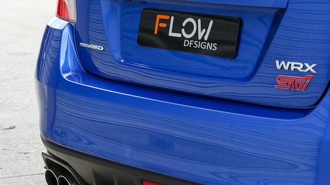 2015+ Subaru WRX-STI Flow Designs Rear Under Spoiler WIth Chassis Mounts &amp; Rear Extension - FlowDesigns-VAVAL