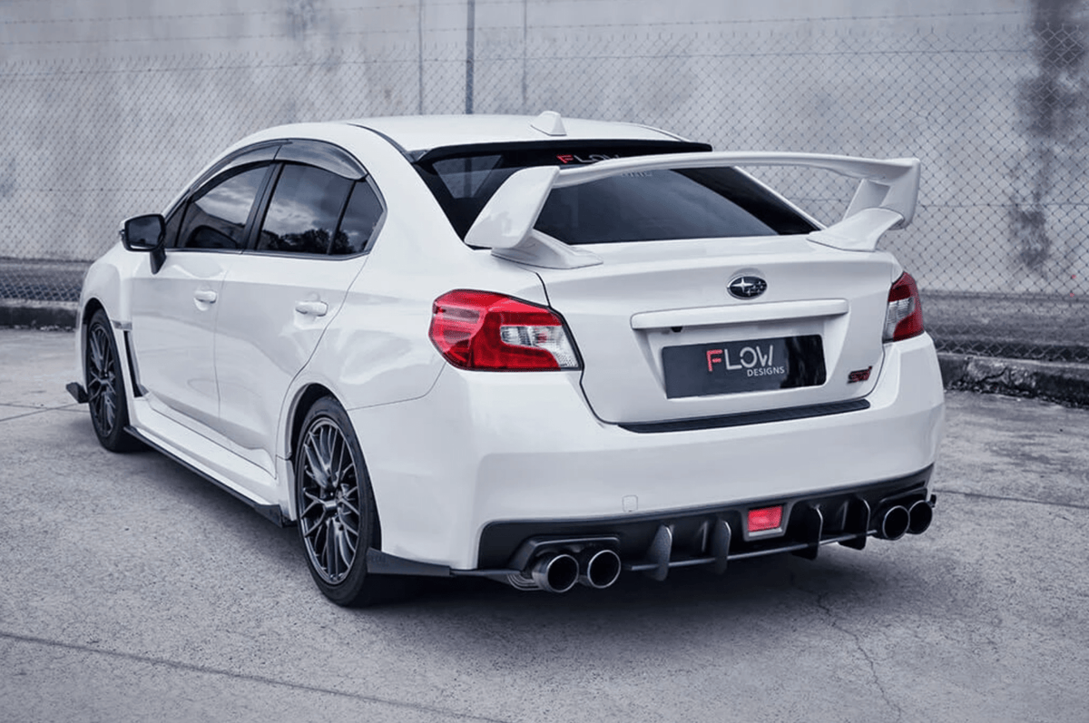 2015+ Subaru WRX-STI Flow Designs WRX-STI Full Splitter Set (V2 Splitter- Winglet B- Flow-Lock Rear Diffuser) - FlowDesigns-VAPK2BFL