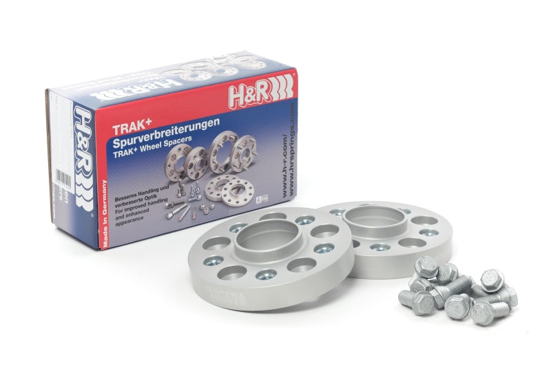 H&amp;R Trak+ 30mm DRA Wheel Adaptor Bolt 5/112 Center Bore 66.5mm Bolt Thread 14x1.25 - Black - 6055664SW