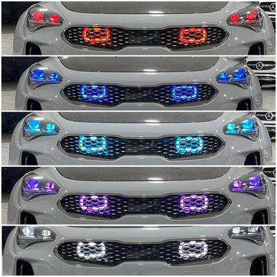 Velossa Tech Design - 2018-2020+ Kia Stinger 3.3T Generation 4 Interchangeable BIG MOUTH &quot;LIT KIT&quot; | LIT Flares and Controller Only
