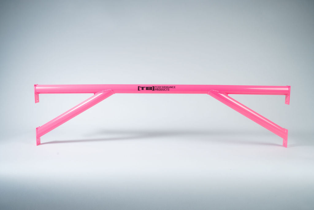 TB Performance Ford Focus RS/ST Bundle: Front Strut Bar, Rear(trunk) Strut Bar &amp; Crash Bar (neon) PINK
