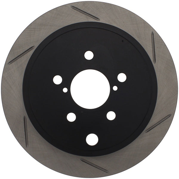 StopTech Power Slot 08-10 WRX 13+ BRZ-FRS-GT86 Slotted Rotor - Rear Left - 126.47029SL for 2013-2020 Subaru BRZ - front view