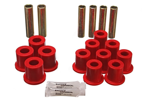 Energy Suspension Fd Trk Rr Sprg Bush - Red - 4.2114R for 1980-1996 Ford Bronco - front view
