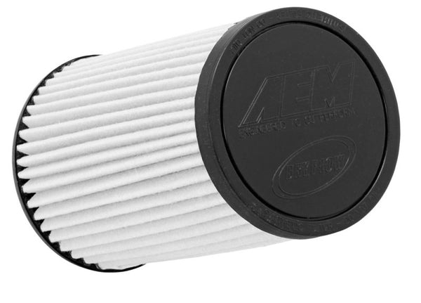 AEM 3.5 inch x 9 inch DryFlow Conical Air Filter - 21-2049BF by AEM Induction - front view