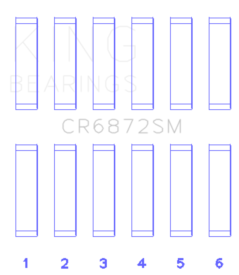 King Toyota 1GR-FE (Size +.25mm) Connecting Rod Bearing Set