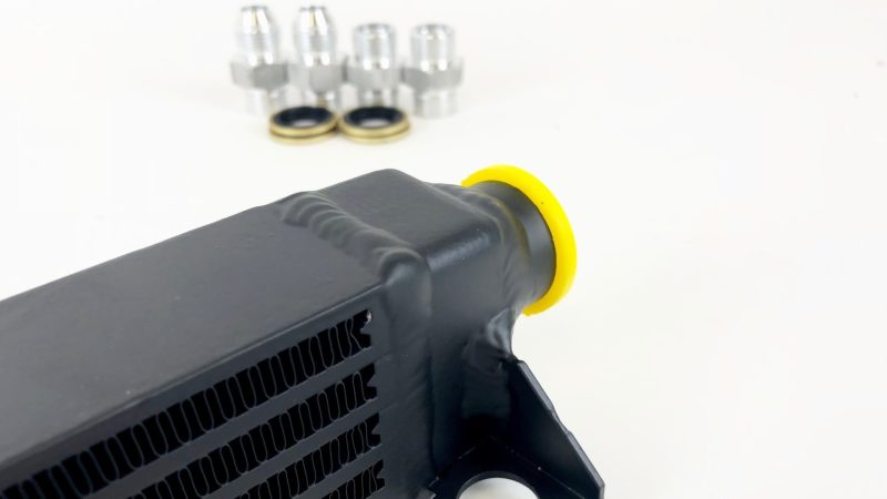 CSF 82-94 BMW 3 Series (E30) High Performance Oil Cooler w/-10AN Male &amp; OEM Fittings - 8092