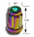 Gorilla Automotive Cone Seat Small Diameter Acorn Lug Nuts - Prizm Light