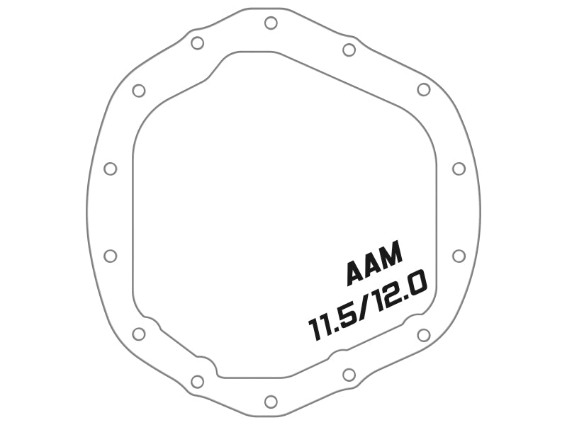 aFe 2020 Chevrolet Silverado 2500 HD  Rear Differential Cover Black ; Pro Series w/ Machined Fins - 46-71260B
