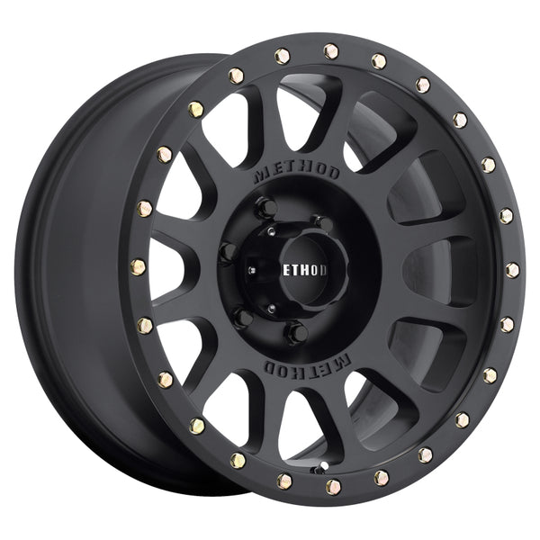 Method MR305 NV 20x9 +18mm Offset 6x5.5 108mm CB Matte Black Wheel - MR30529060518 by Method Wheels - front view