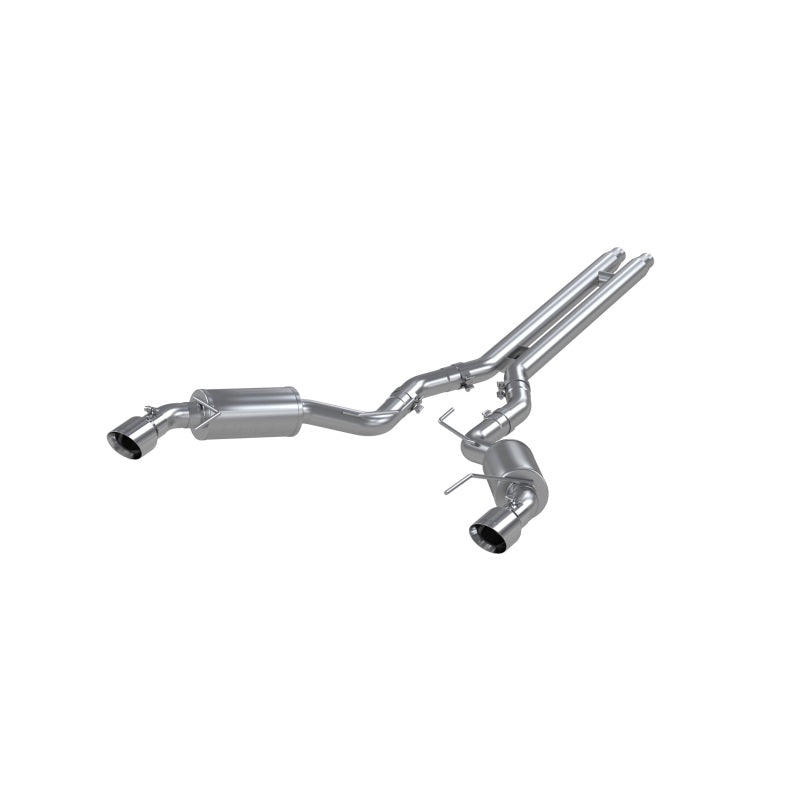 MBRP 15 Ford Mustang GT 5.0 3in Cat Back Dual Split Rear Street Version 4.5in Tips - T409 - S7277409