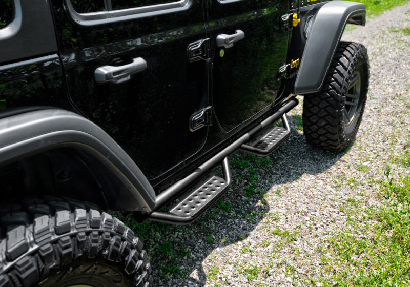 N-Fab RS Nerf Step 07-18 Jeep Wrangler JK 4DR - Full Length - Tex. Black - 507416412