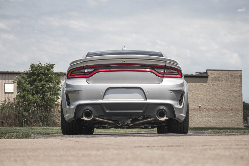 Corsa 15-21 Charger SRT/Hellcat/Redeye 2.75in Valved Catback DRE w/ Single 4.5in Blk PVD Tips - 21072BLK