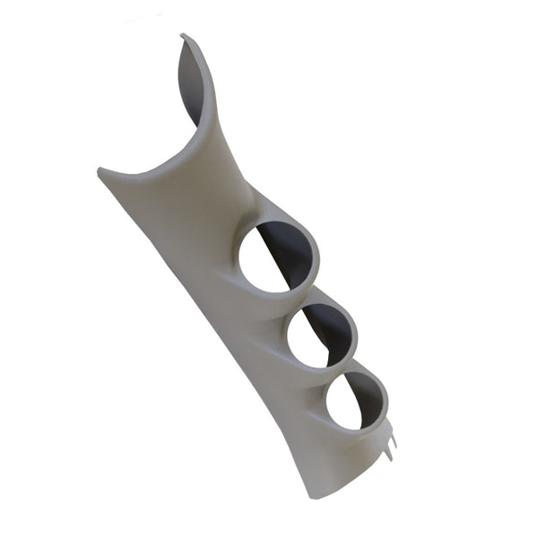 Autometer 10-12 Dodge Ram 52mm Taupe Triple Pillar Pod - 17219 for 2009-2010 Dodge Ram 1500 - front view