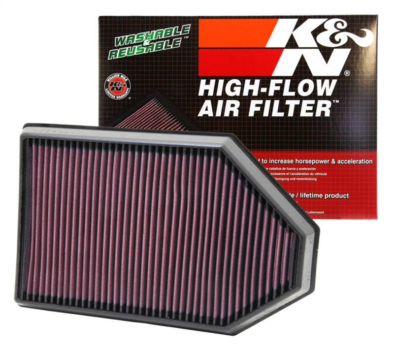 K&N Replacement Air Filter for 11 Chrysler 300/300C / Challenger 3.6L/5.7L/6.4L / Charger 3.6L/5.7L - 33-2460