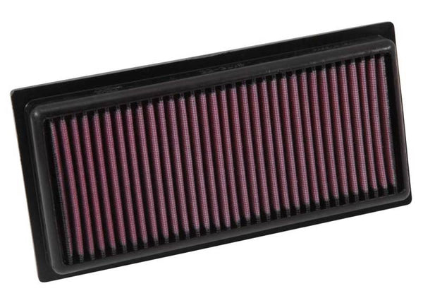 K&N 12-14 Mitsubishi Space Star L3-1.0L Replacement Air Filter - 33-3016 for 2014-2024 Mitsubishi Mirage - front view