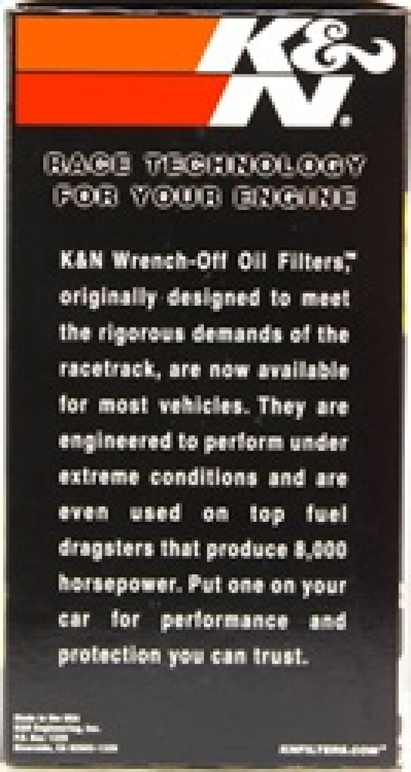 K&amp;N Oil Filter OIL FILTER; AUTOMOTIVE - HP-6001