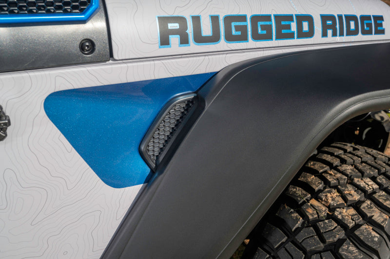 Rugged Ridge Max Terrain Fender Flare Set F &amp; R 18-22 Jeep Wrangler JL - 11640.51