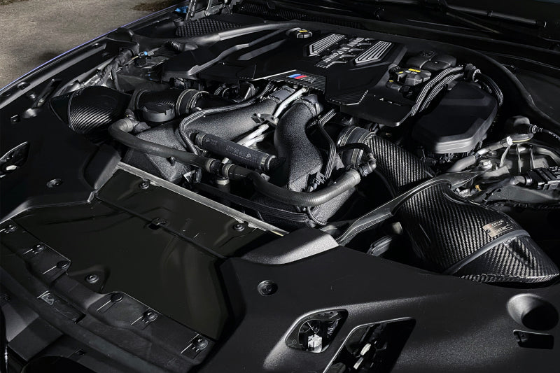 CSF 16-21 BMW M5 (F90) / 17-21 BMW M8 (F91/F92/F93) Twin Charge-Air-Cooler Set - Crinkle Black - 8178
