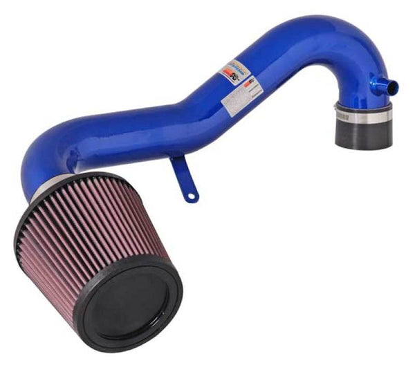 K&N 01-05 Honda Civic SR L4-1.7L Blue Typhoon Short Ram Intake - 69-1008TB for 2001-2005 Honda Civic - front view