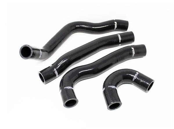 Torque Solution 08-15 Mitsubishi Evolution X Silicone Radiator Hose Kit - Black - TS-EVX-434BK for 2008-2015 Mitsubishi Lance