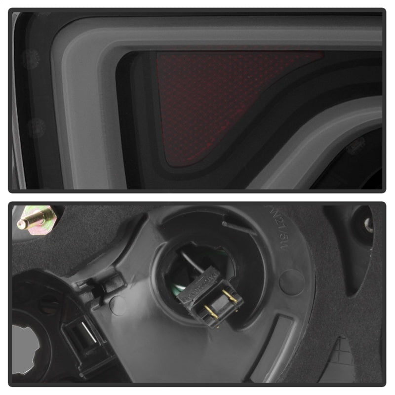 xTune 14-18 Chevy Impala (Excl 14-16 Limited) LED Tail Lights - Black Smoke (ALT-JH-CIM14-LBLED-BSM) - 9042164