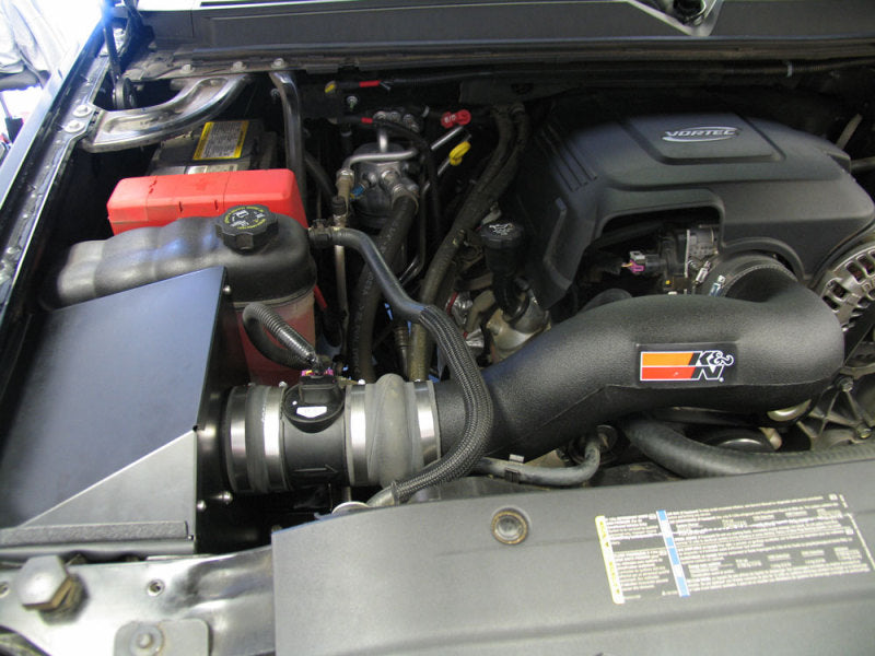 K&N 07 Chevy/GMC/Cadillac V8-4.8/5.3/6.0/6.2L Performance Intake Kit - 57-3058 for 2007-2008 Cadillac Escalade - detail view