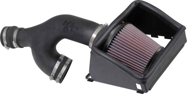 K&N 2017 Ford F150 Ecoboost V6-3.5L F/I Performance Air Intake Kit - 57-2599 for 2017 Ford F 150 - front view