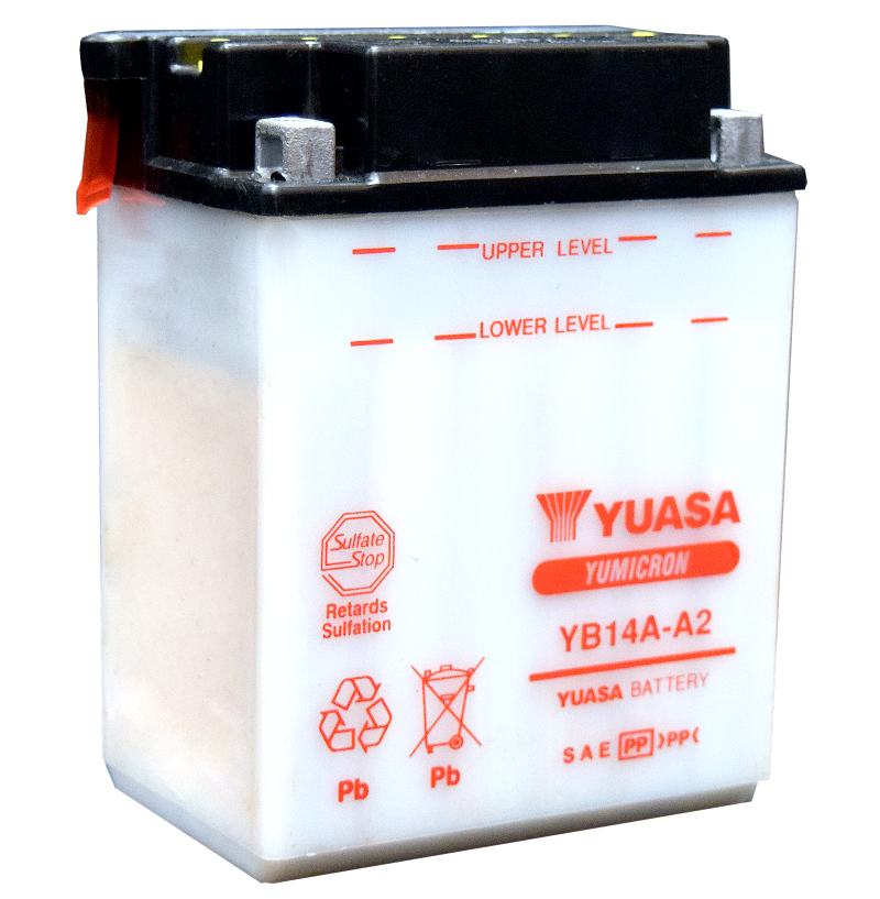 Yuasa YB14A-A2 Yumicron CX 12 Volt Battery - YUAM2214AIND