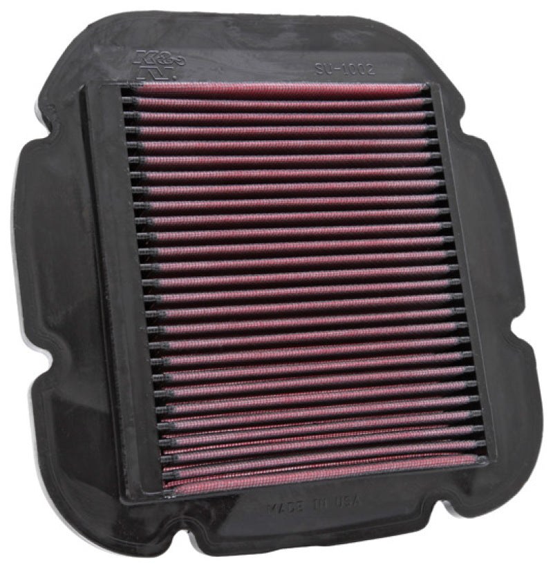 K&N 02-10 Suzuki DL 1000 V-Strom/04-12 DL650 V-Strom / 04-05 Kawasaki KLV1000 Replacement Air Filter - SU-1002 for 2007-2020 