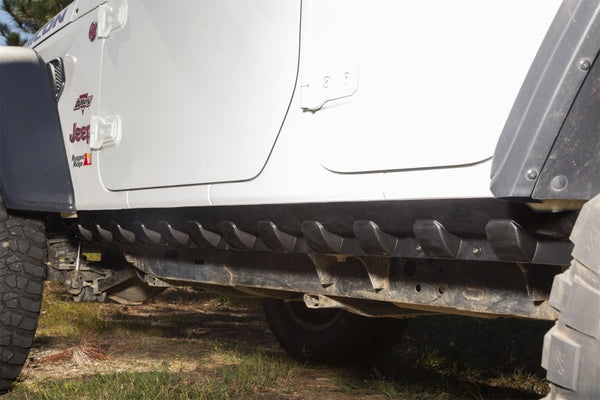 Rugged Ridge Rocker Guard Kit Body Armor 4 Door 18-20 Jeep Wrangler JL - 11651.61 for 2018-2026 Jeep Wrangler - front view