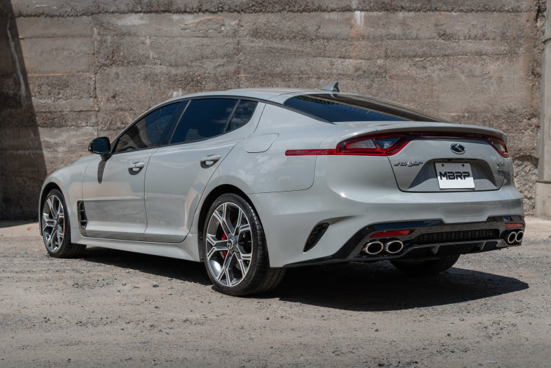 MBRP 2018+ Kia Stinger 3.3L RWD/AWD 2.5in Cat Back Dual Rear Exit w/o Tips - S4704AL