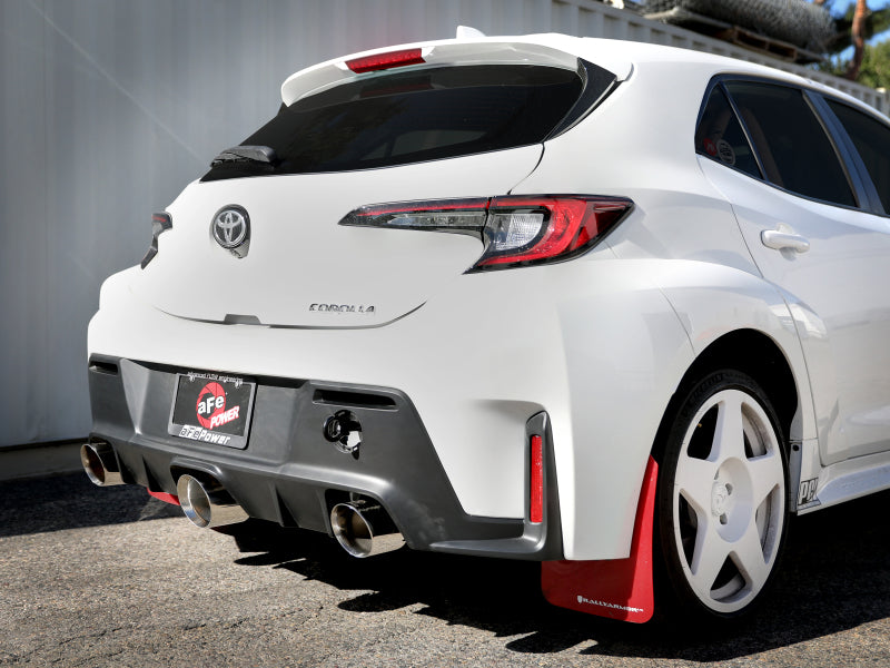 aFe 23-24 Toyota GR Corolla L3 1.6L (t) Gemini XV 3in to 2-1/2in Cat Back Exhaust w/ Polished Tips - 49-36070-P