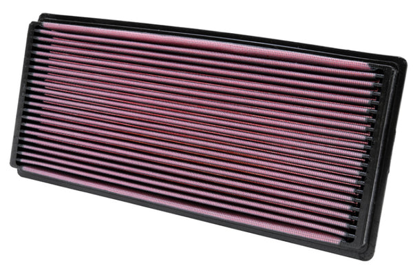 K&N 96-02 Jeep Wrangler 2.5L L4 / 96-06 4.0L L4 Drop In Air Filter - 33-2114 for 1997-2006 Jeep Wrangler - front view