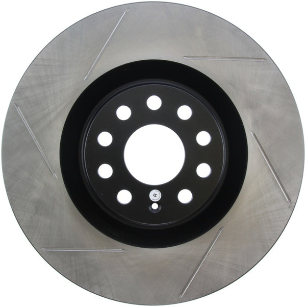 StopTech Power Slot 09 VW CC (Passat CC) / 06-09 Passat Front Right Slotted Rotor - 126.33112SR for 2009-2011 Volkswagen CC -