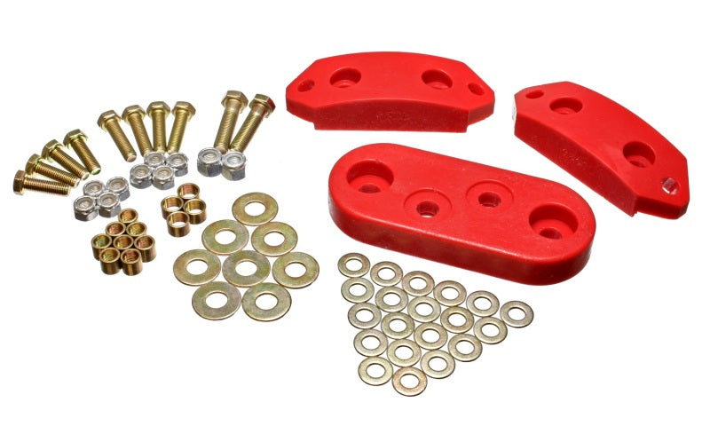 Energy Suspension 61-73 VW Beetle/70-73 Super Beetle Red Motor and Trans Mount Bushings (Inc H/W) - 15.1101R for 1961-1973 Vo